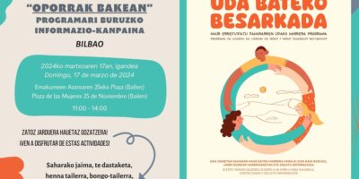 Campaña de información sobre Oporrak bakean