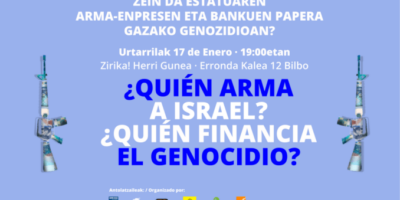 Encuentro: ¿Quién arma a Israel? ¿Quién financia el genocidio?