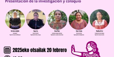 Coloquio sobre la violencia obstétrica en mujeres indígenas de Guatemala.